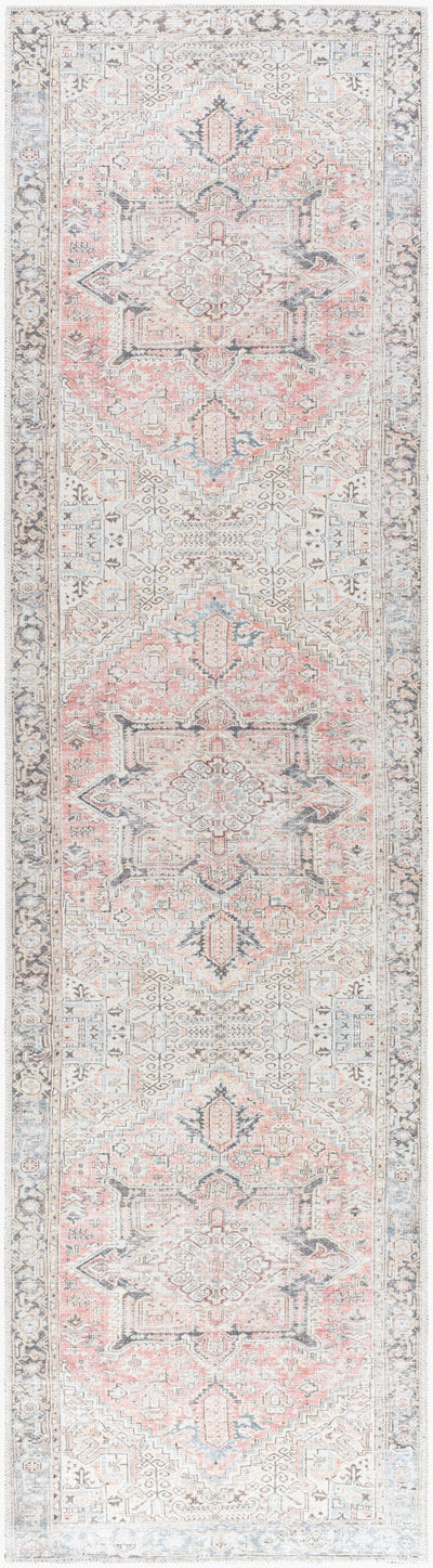 Becki Owens x Livabliss Darling BODA-2303 Dusty Coral Machine Washable Area Rug