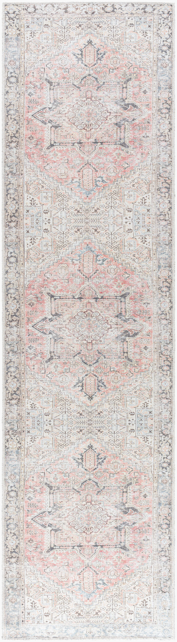 Becki Owens x Livabliss Darling BODA-2303 Dusty Coral Machine Washable Area Rug