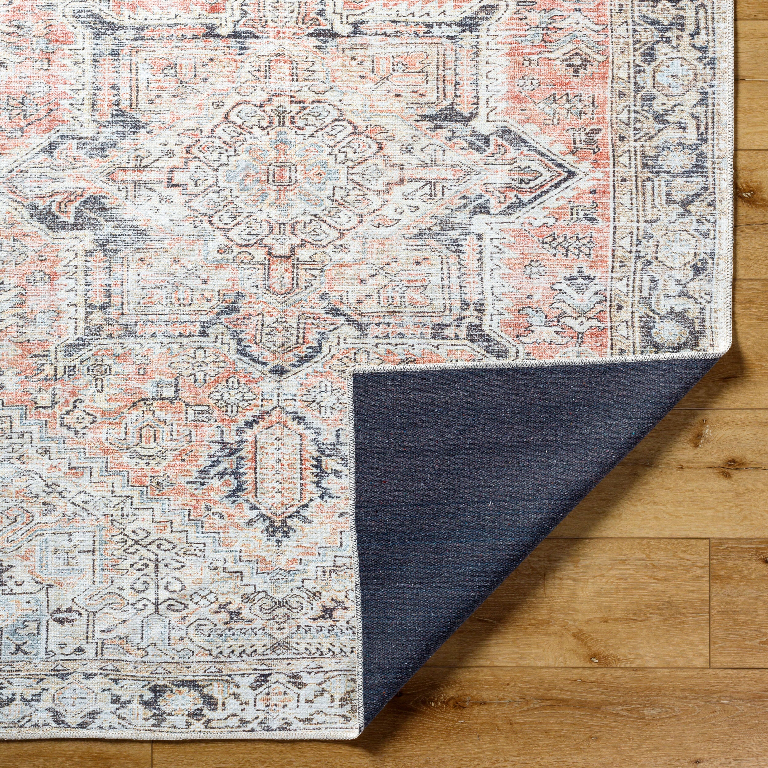 Becki Owens x Livabliss Darling BODA-2303 Dusty Coral Machine Washable Area Rug