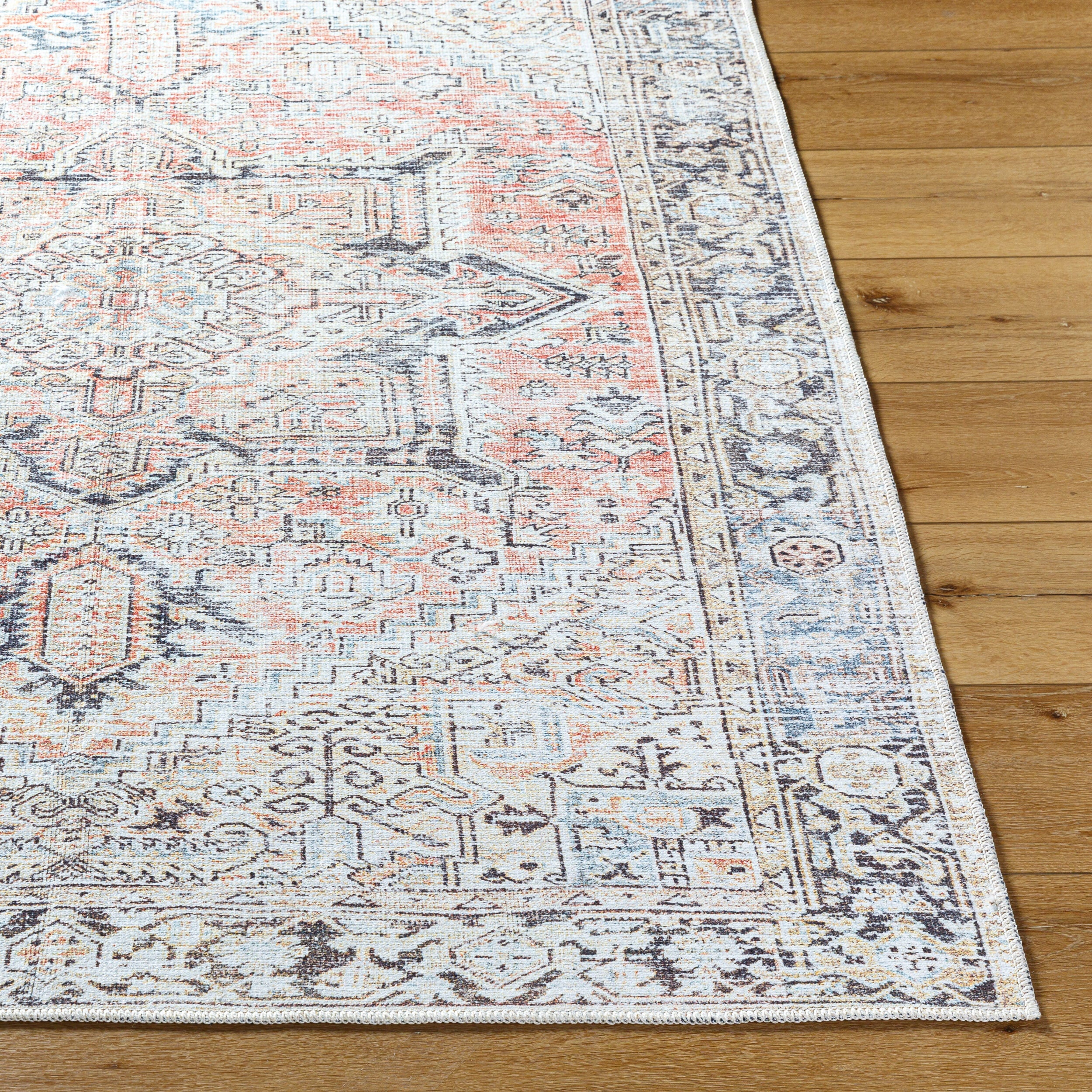 Becki Owens x Livabliss Darling BODA-2303 Dusty Coral Machine Washable Area Rug