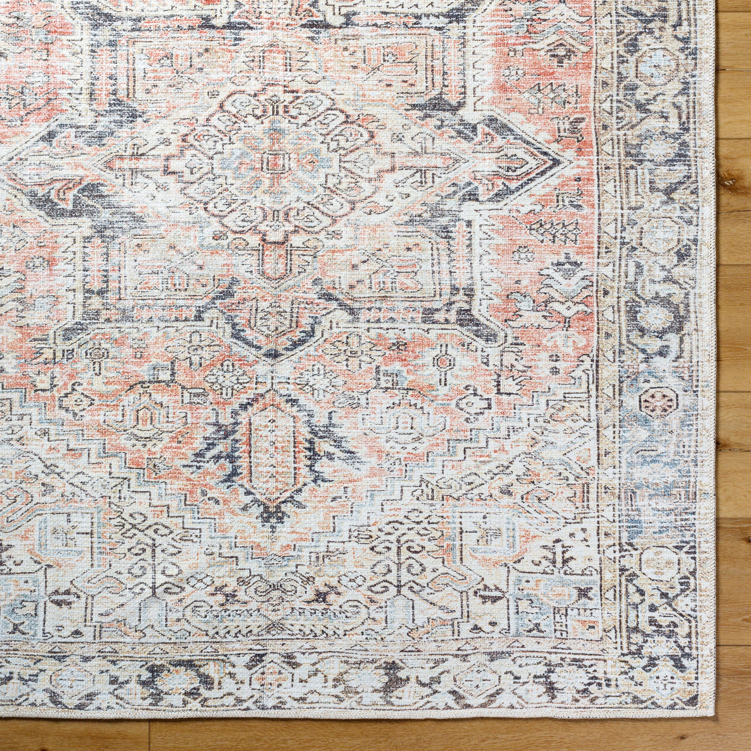 Becki Owens x Livabliss Darling BODA-2303 Dusty Coral Machine Washable Area Rug