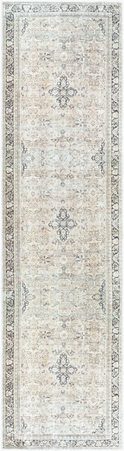 Becki Owens x Livabliss Darling BODA-2304 Tan Machine Washable Area Rug