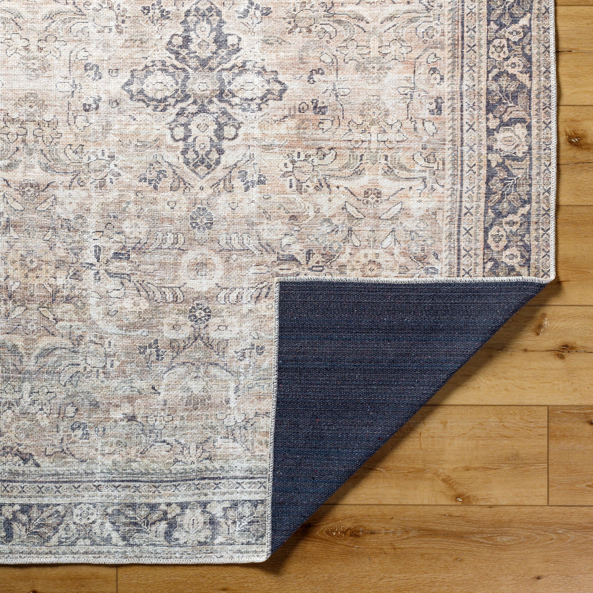 Becki Owens x Livabliss Darling BODA-2304 Tan Machine Washable Area Rug