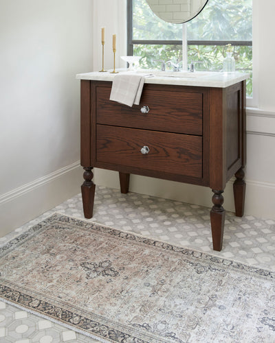 Becki Owens x Livabliss Darling BODA-2304 Tan Machine Washable Area Rug