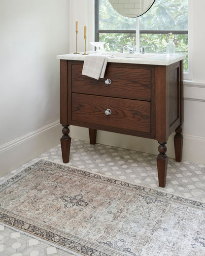 Becki Owens x Livabliss Darling BODA-2304 Tan Machine Washable Area Rug