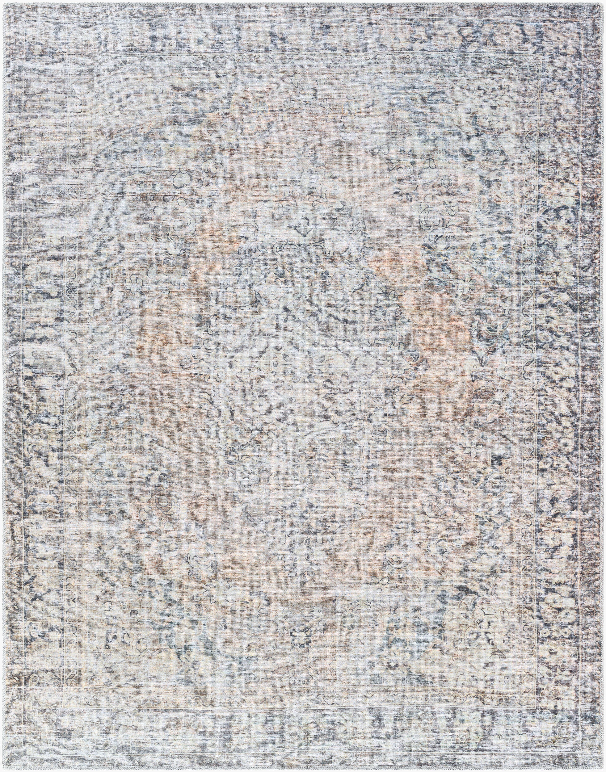 Becki Owens x Livabliss Darling BODA-2305 Rust Machine Washable Area Rug