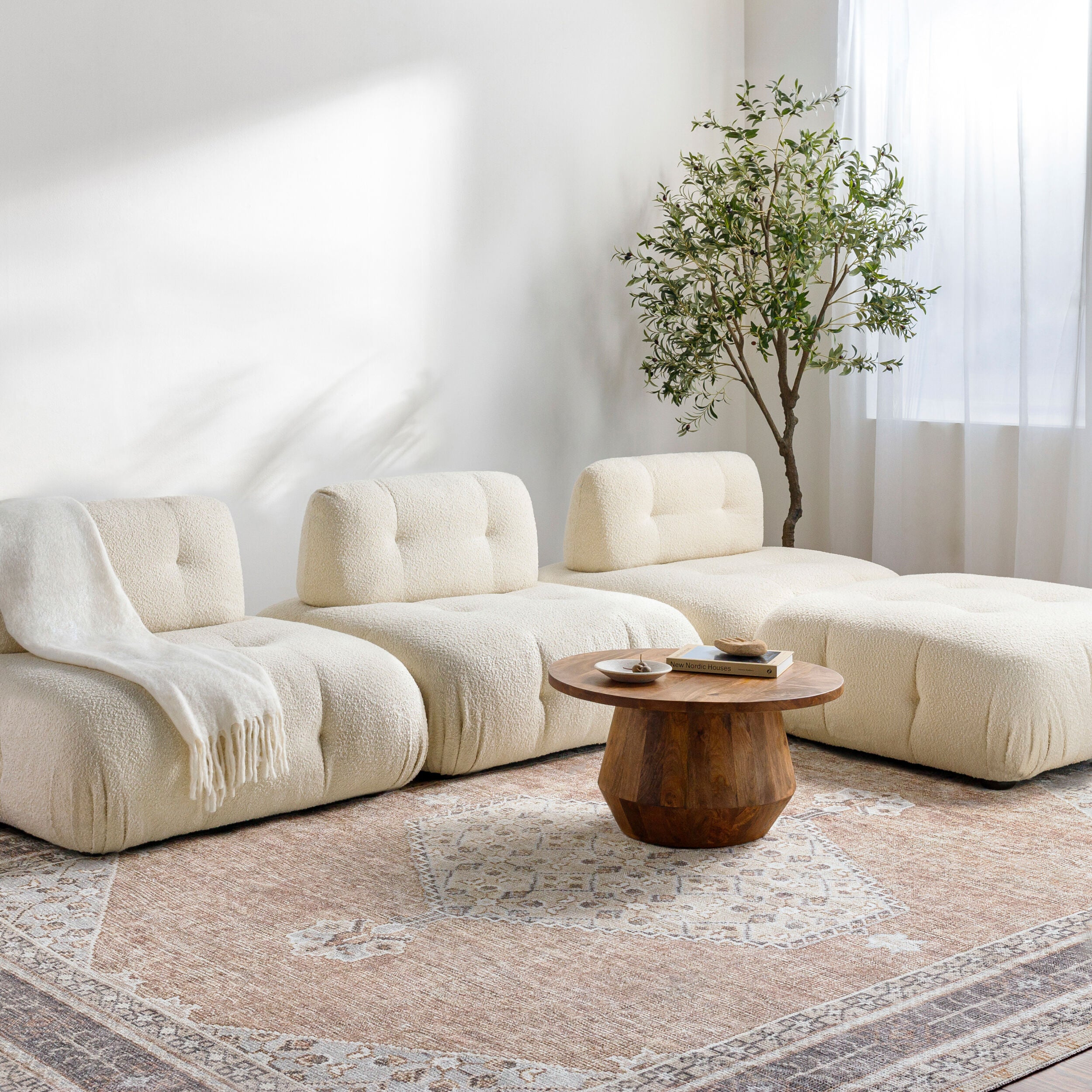 Becki Owens x LIVABLISS Lila BOLC-2300 Tan Area Rug