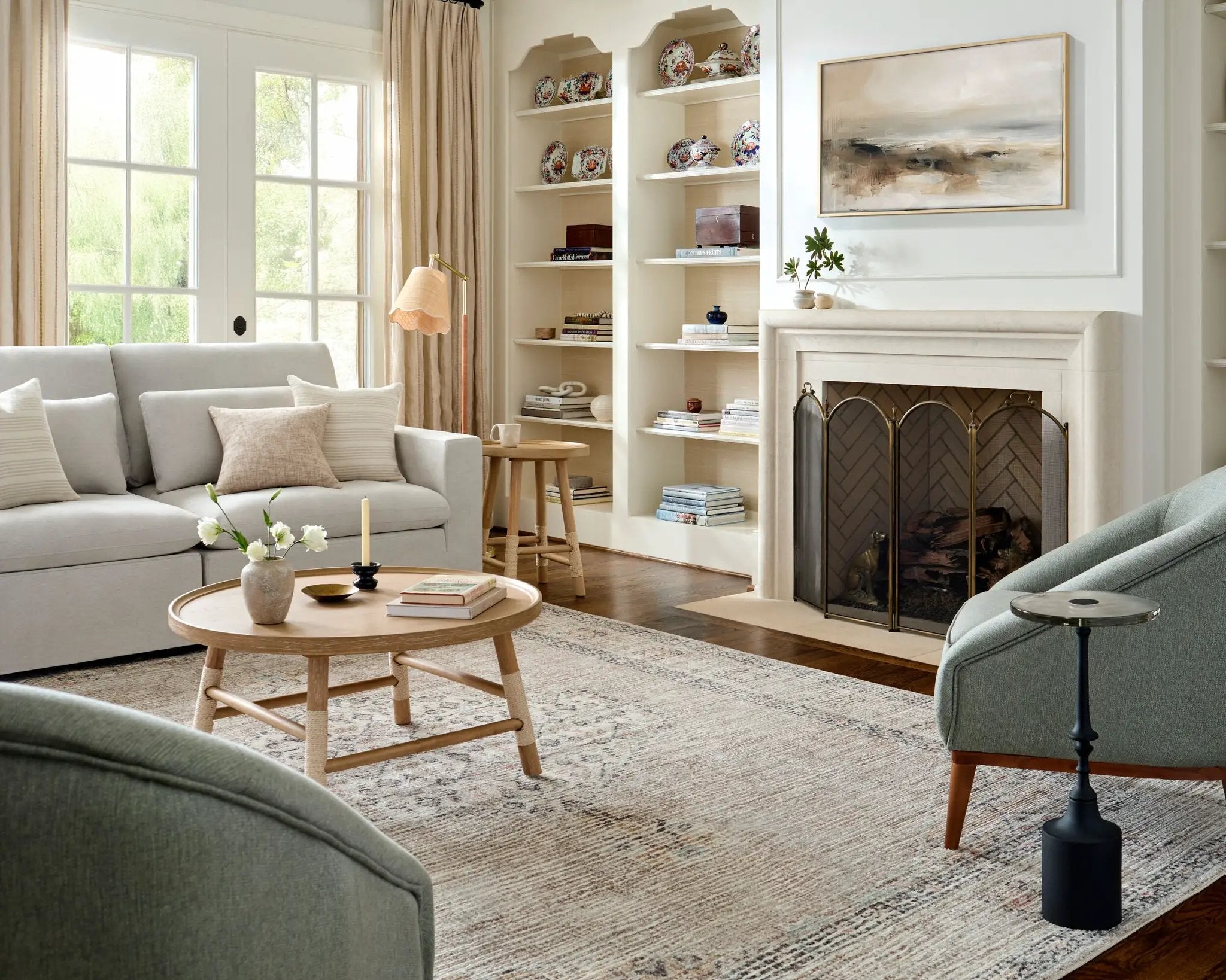 Lila BOLC-2301 Off-White Area Rug by Becki Owens x LIVABLISS