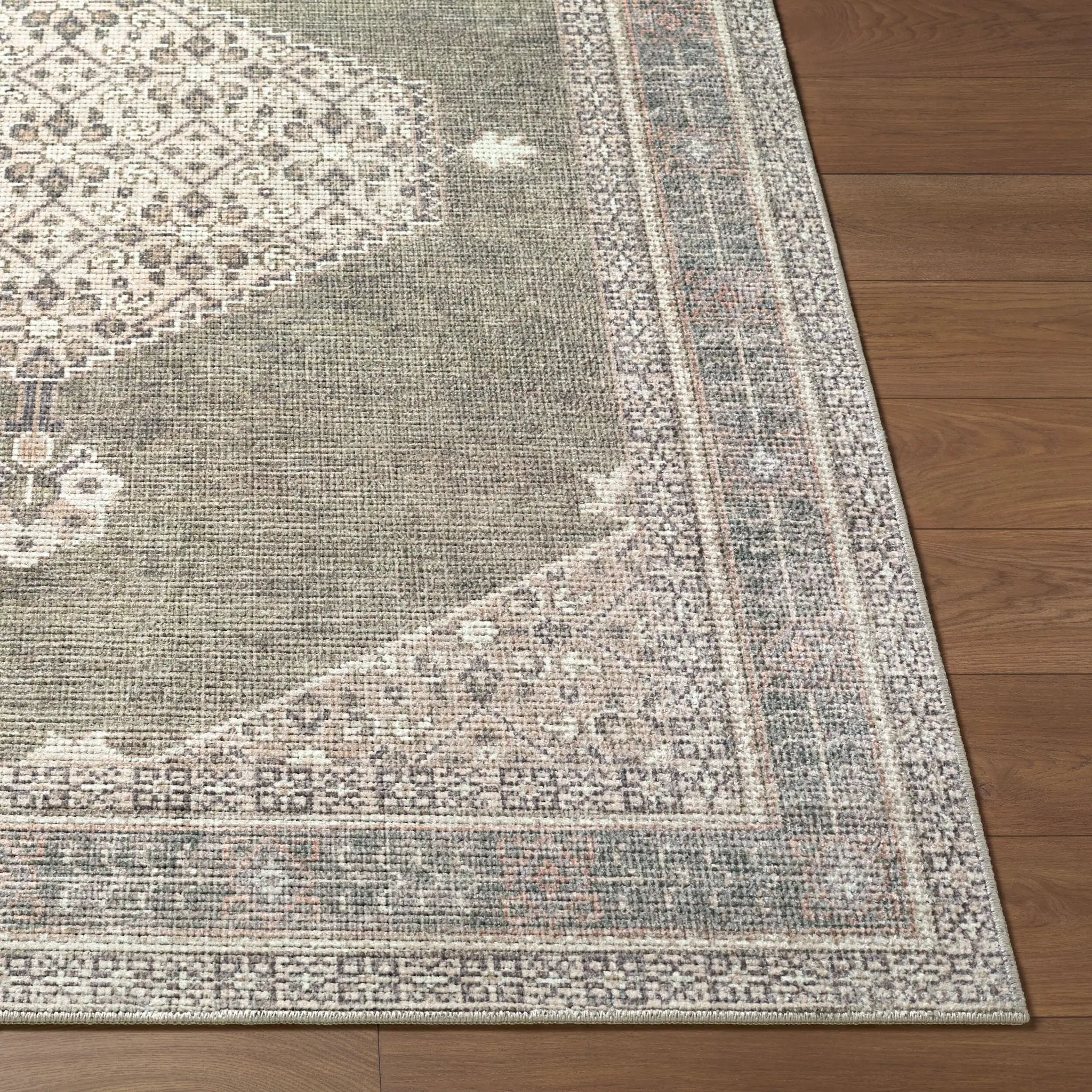 Lila BOLC-2304 Olive Area Rug by Becki Owens x LIVABLISS