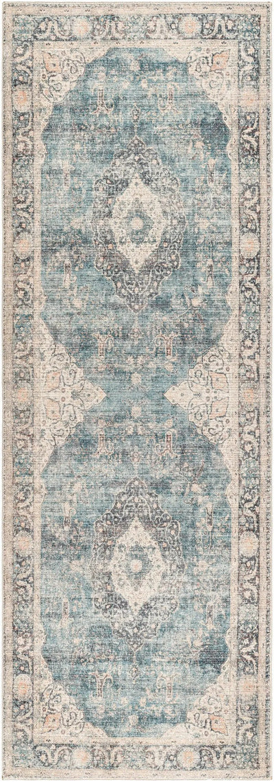 Marlene BOMN-2300 Ice Blue Area Rug by Becki Owens x LIVABLISS