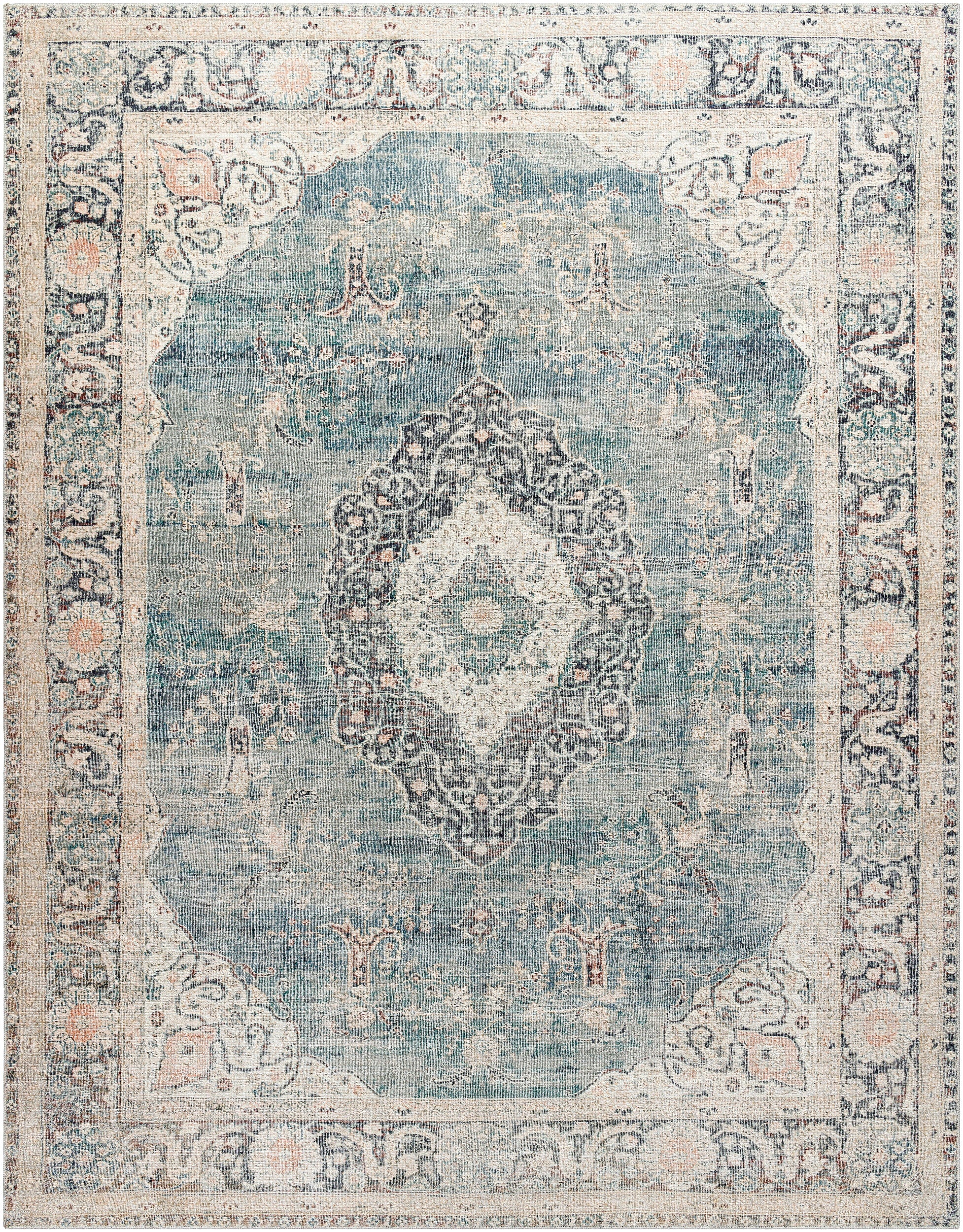 Becki Owens x LIVABLISS Marlene BOMN-2300 Ice Blue Area Rug