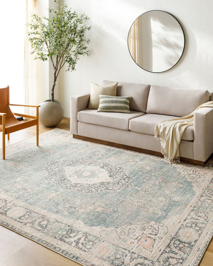 Becki Owens x LIVABLISS Marlene BOMN-2300 Ice Blue Area Rug