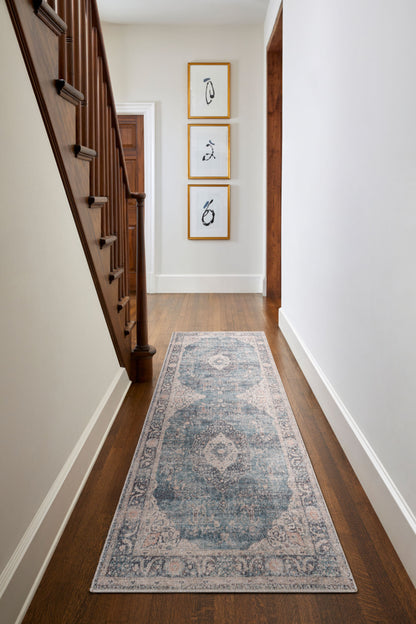 Becki Owens x LIVABLISS Marlene BOMN-2300 Ice Blue Area Rug