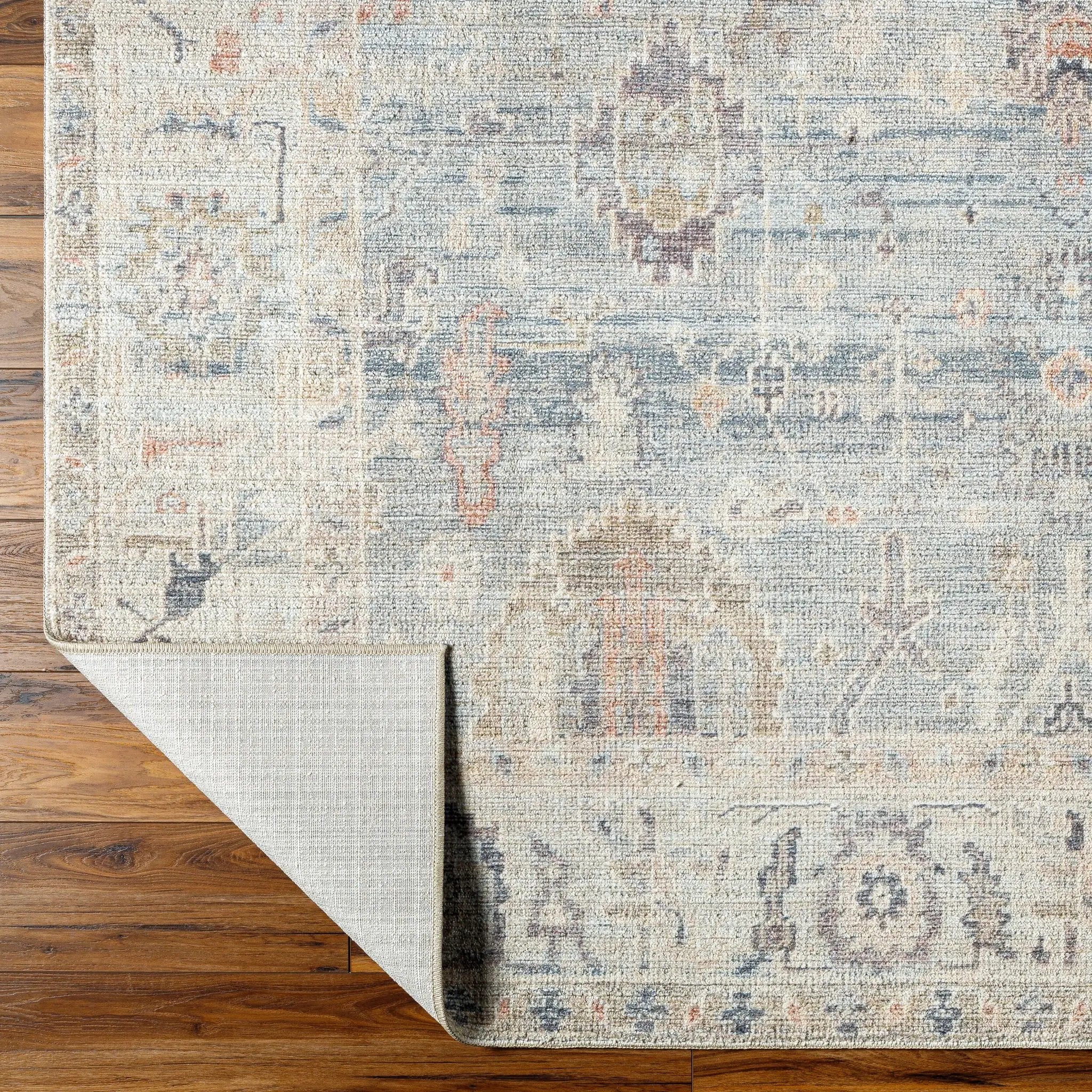 Becki Owens x LIVABLISS Marlene BOMN-2306 Pale Blue Area Rug - Rugs Machine Woven Rug
