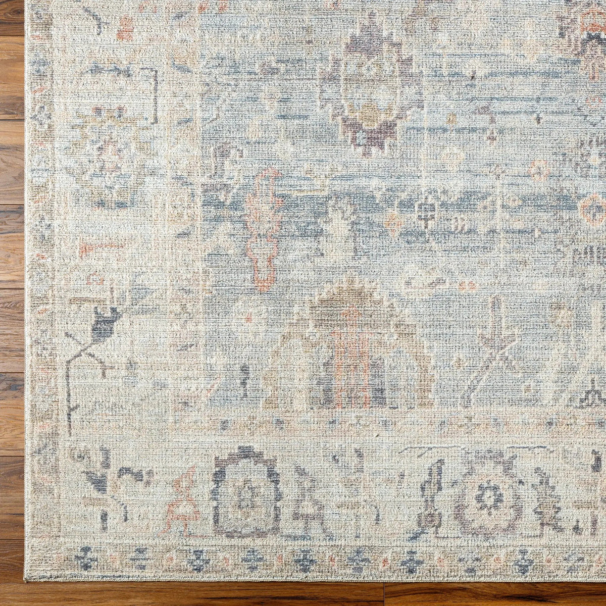 Becki Owens x LIVABLISS Marlene BOMN-2306 Pale Blue Area Rug - Rugs Machine Woven Rug
