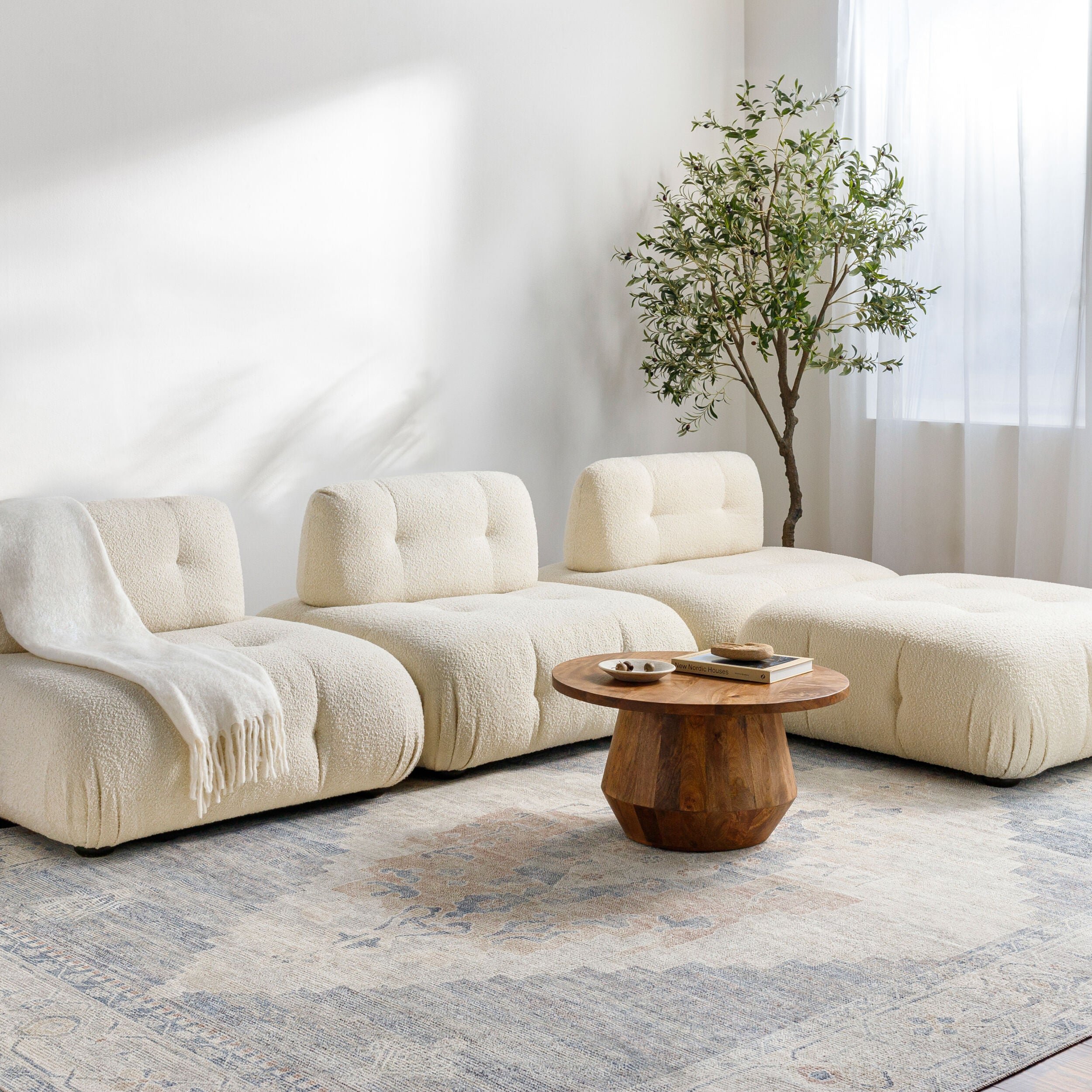 Becki Owens x LIVABLISS Luca BONC-2300 Denim Area Rug