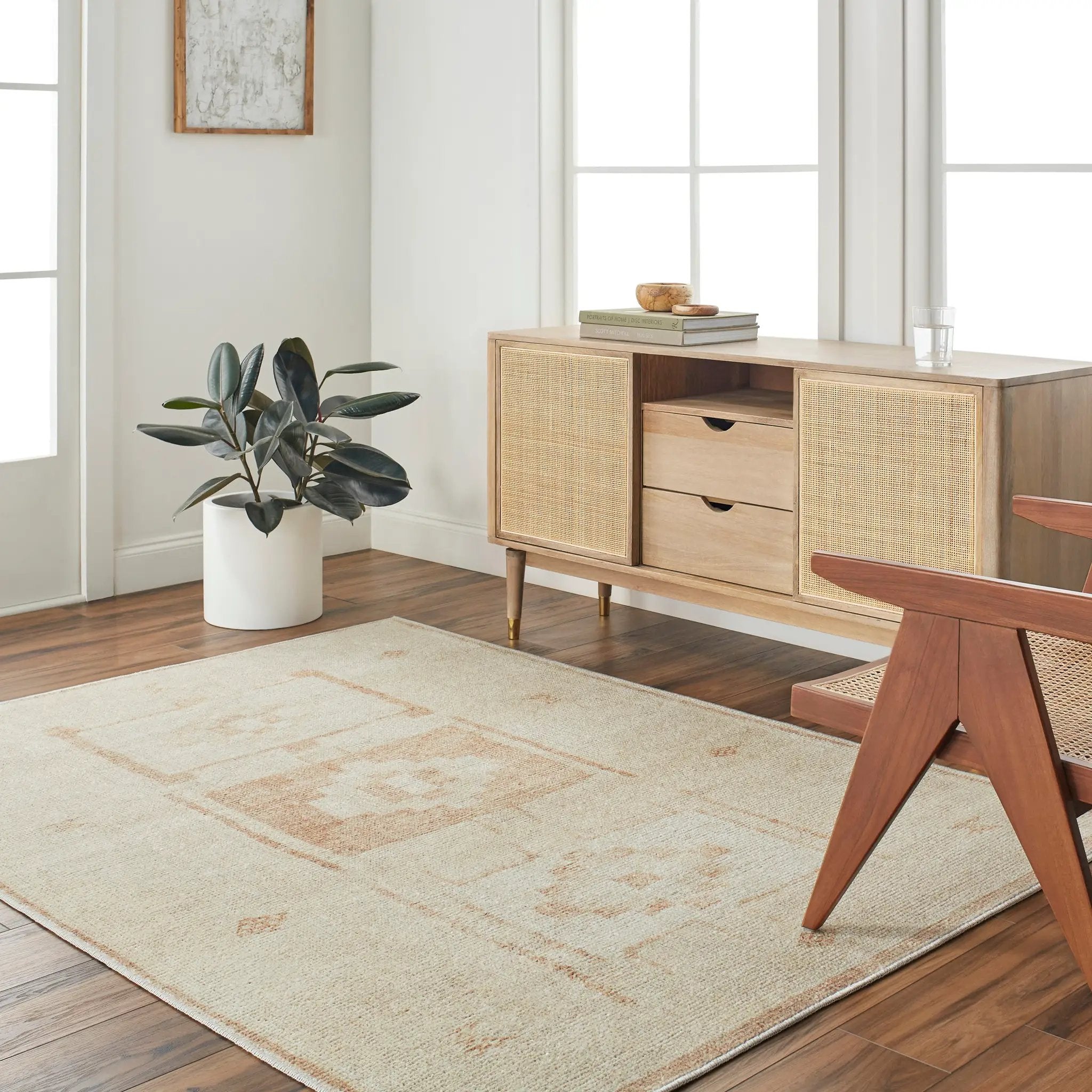 Solana BOOC-2300 Burnt-Orange Area Rug by Becki Owens x LIVABLISS