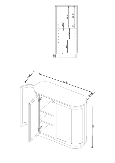 Becki Owens x LIVABLISS Penasco BOPN-001 Cabinet