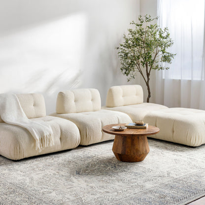 Becki Owens x LIVABLISS Margot BOSC-2300 White Area Rug