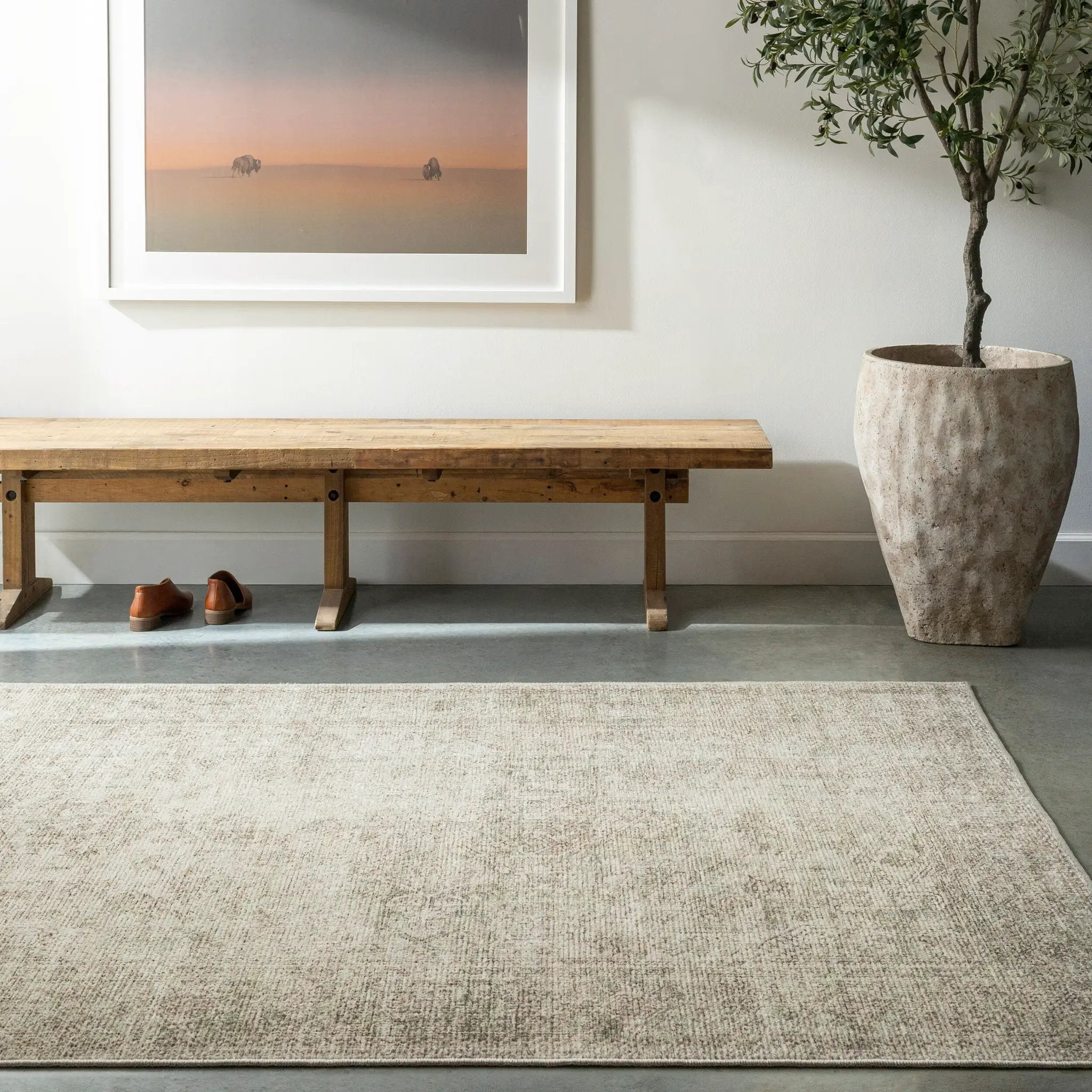 Margot BOSC-2302 Off-White Area Rug by Becki Owens x LIVABLISS