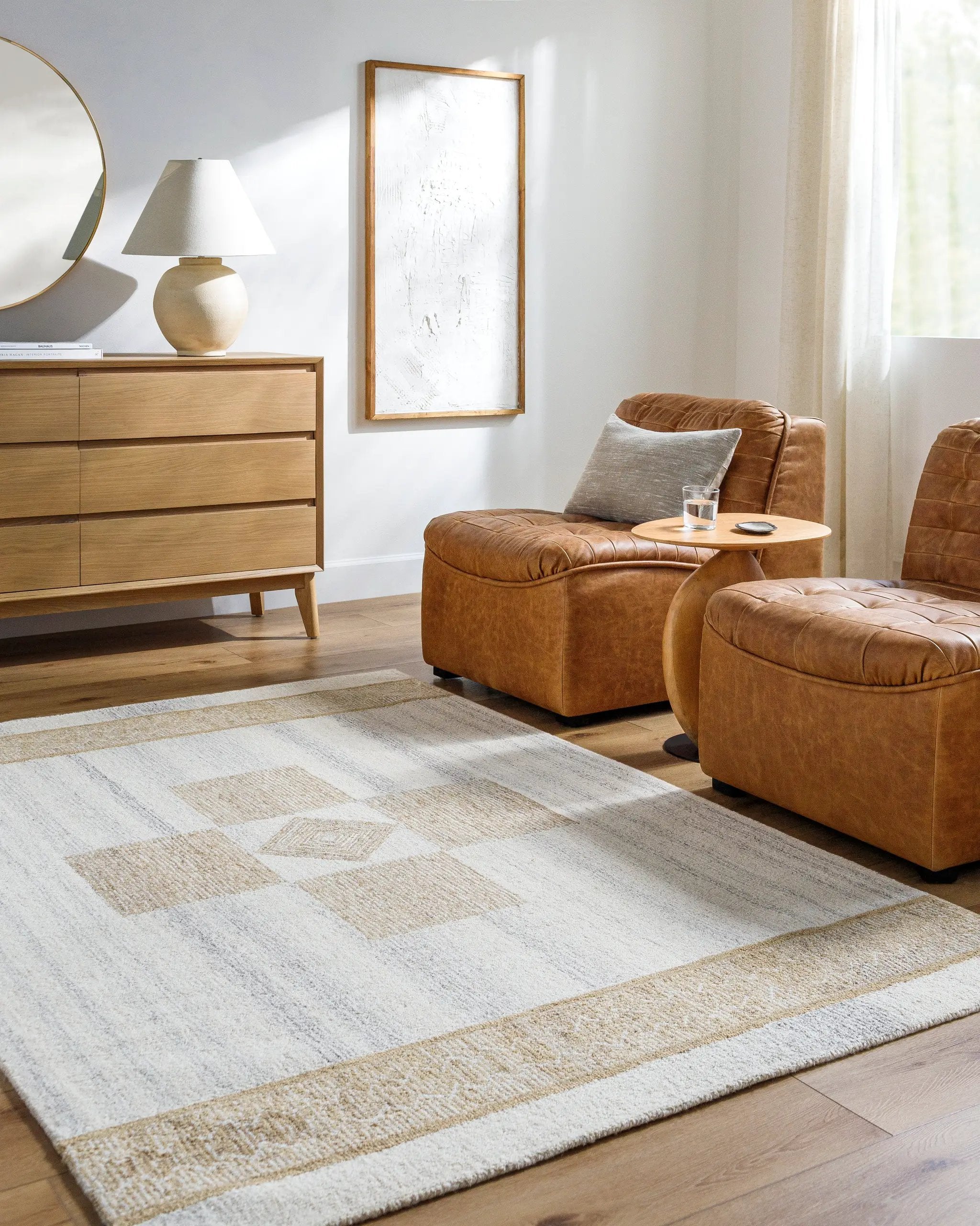 Bournemouth BOT-2302 Ivory Area Rug by LIVABLISS