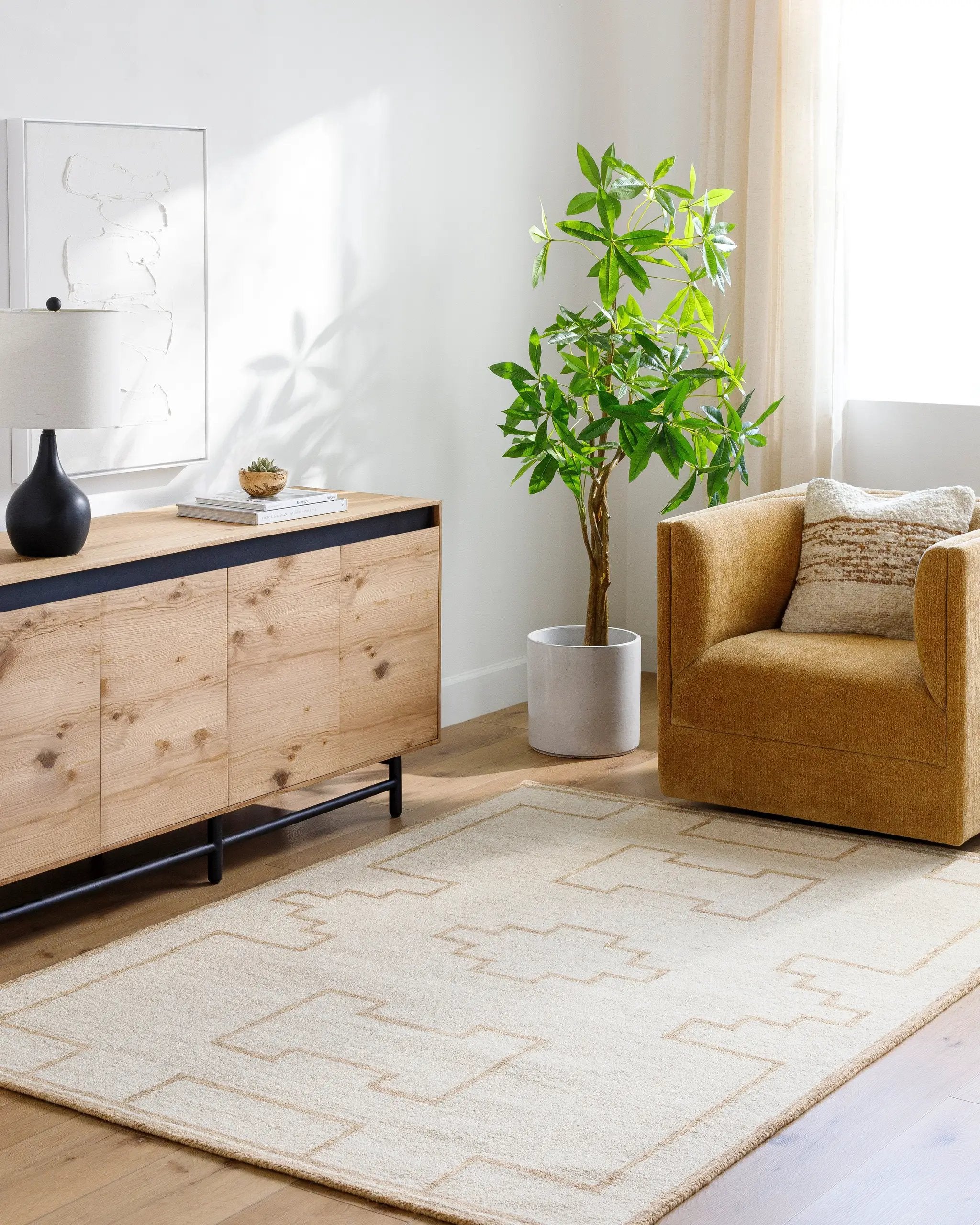 Bournemouth BOT-2307 Ivory Area Rug by LIVABLISS