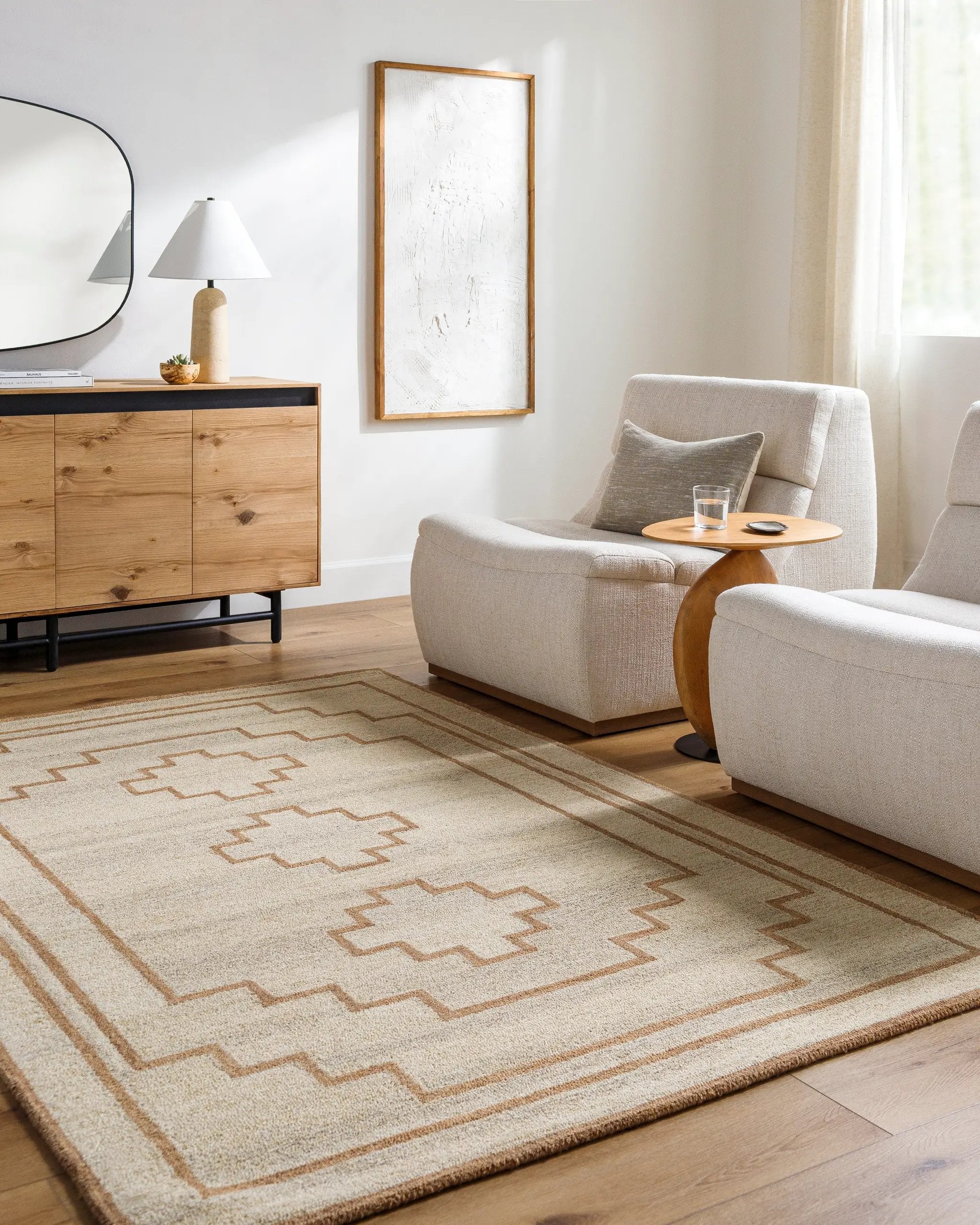 Bournemouth BOT-2308 Beige Area Rug by LIVABLISS