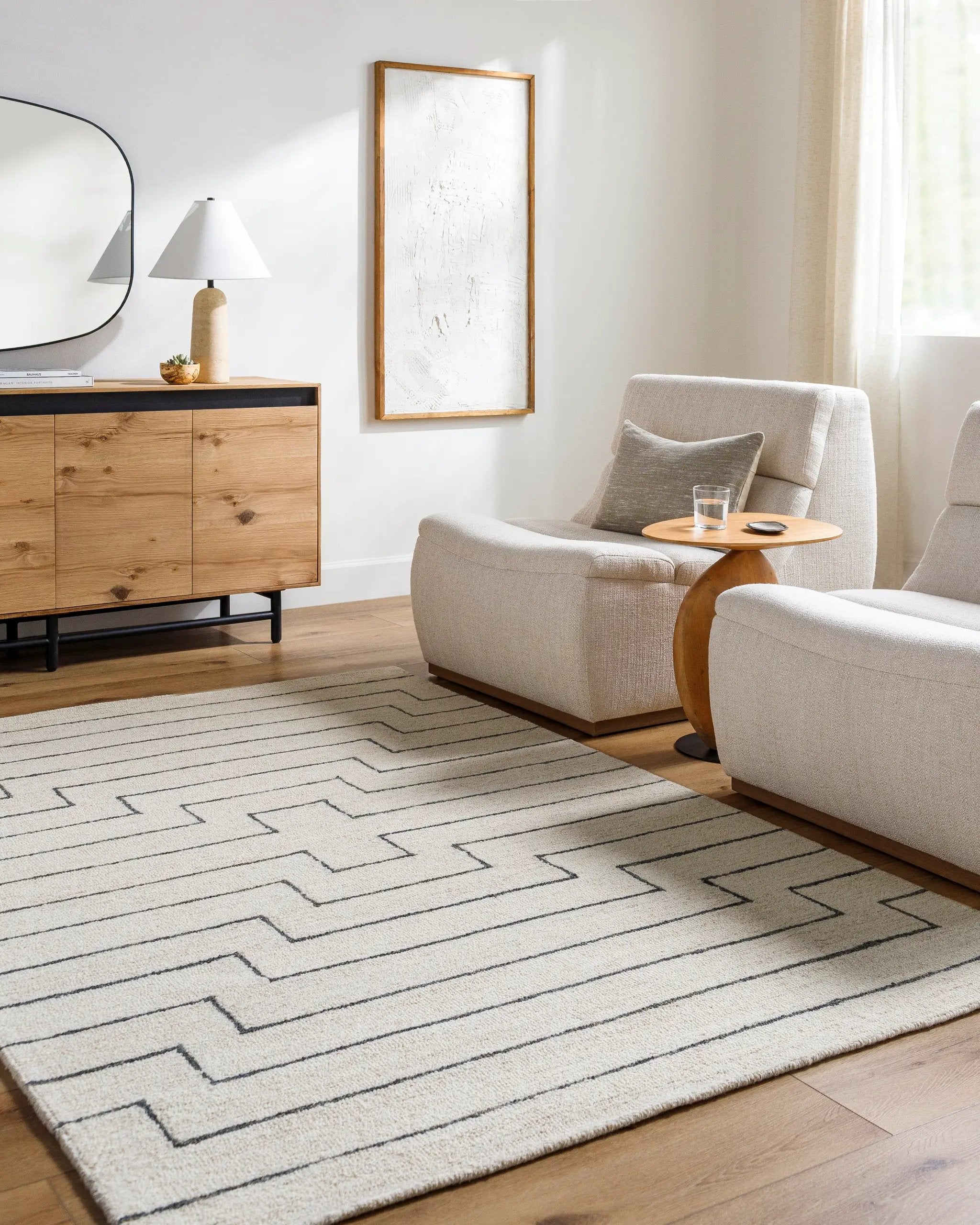 Bournemouth BOT-2309 Ivory Area Rug by LIVABLISS