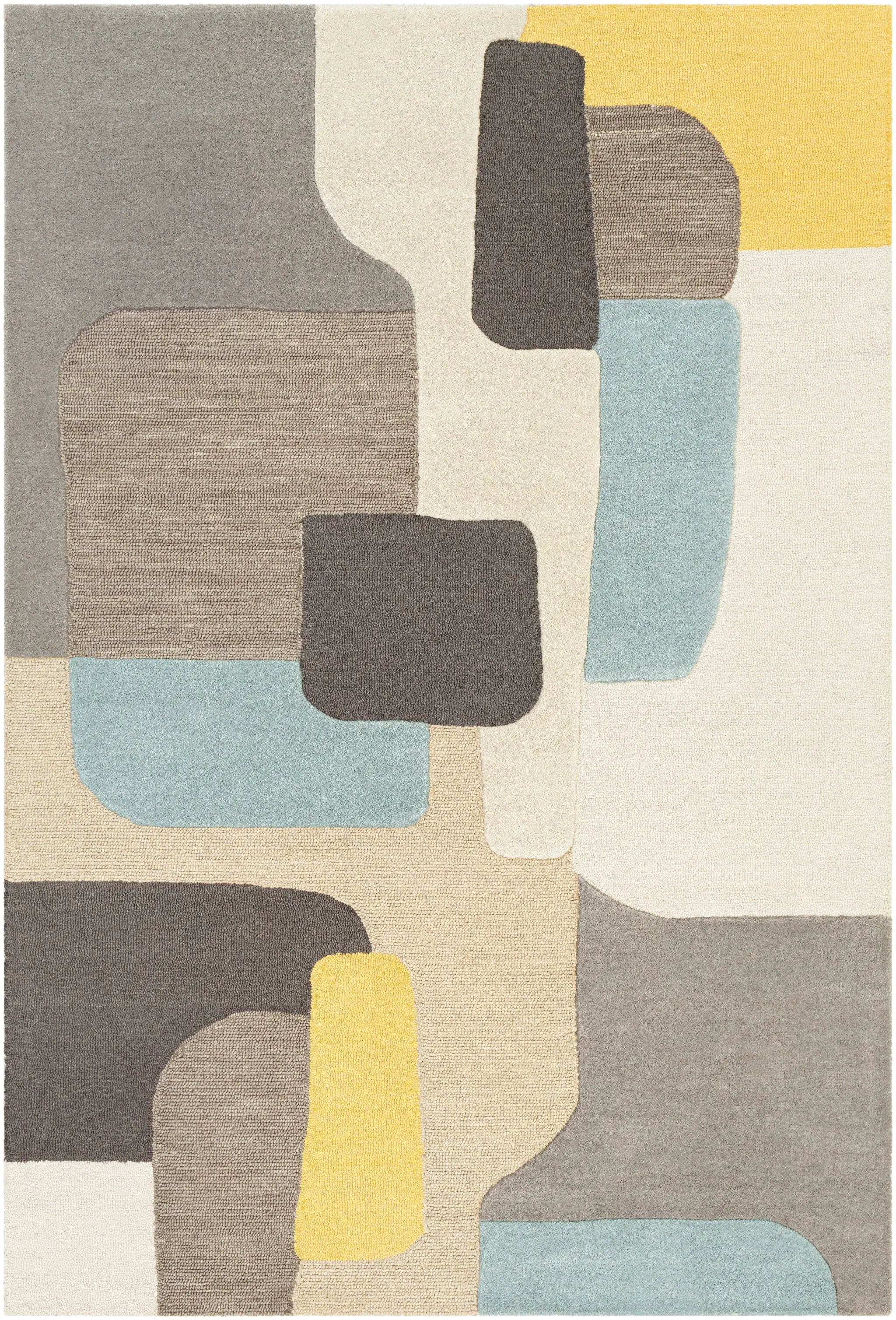 Brooklyn BRO-2300 Yellow Area Rug by LIVABLISS