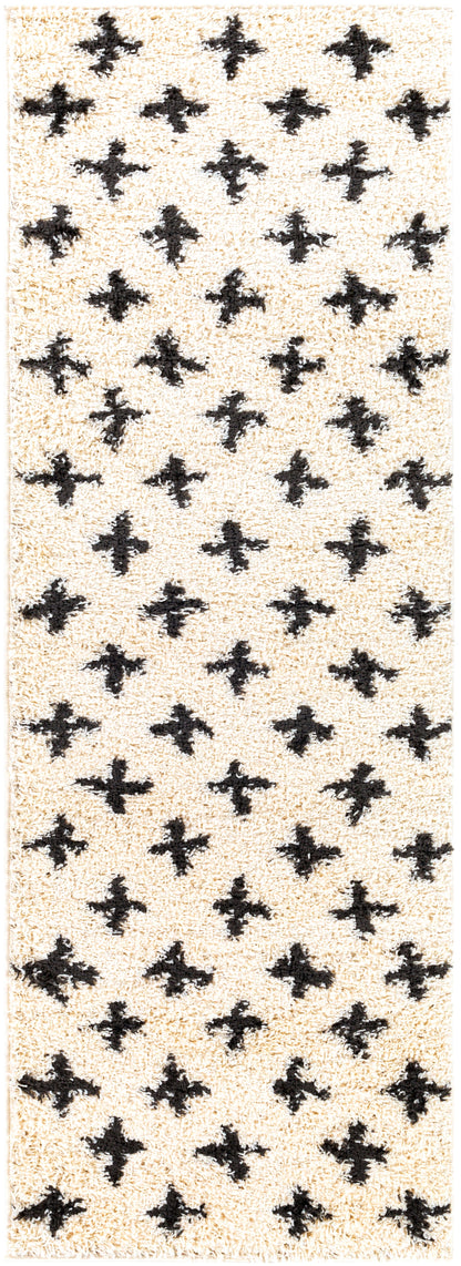 Surya Beni Shag BSH-2304 Off-White Area Rug by LIVABLISS