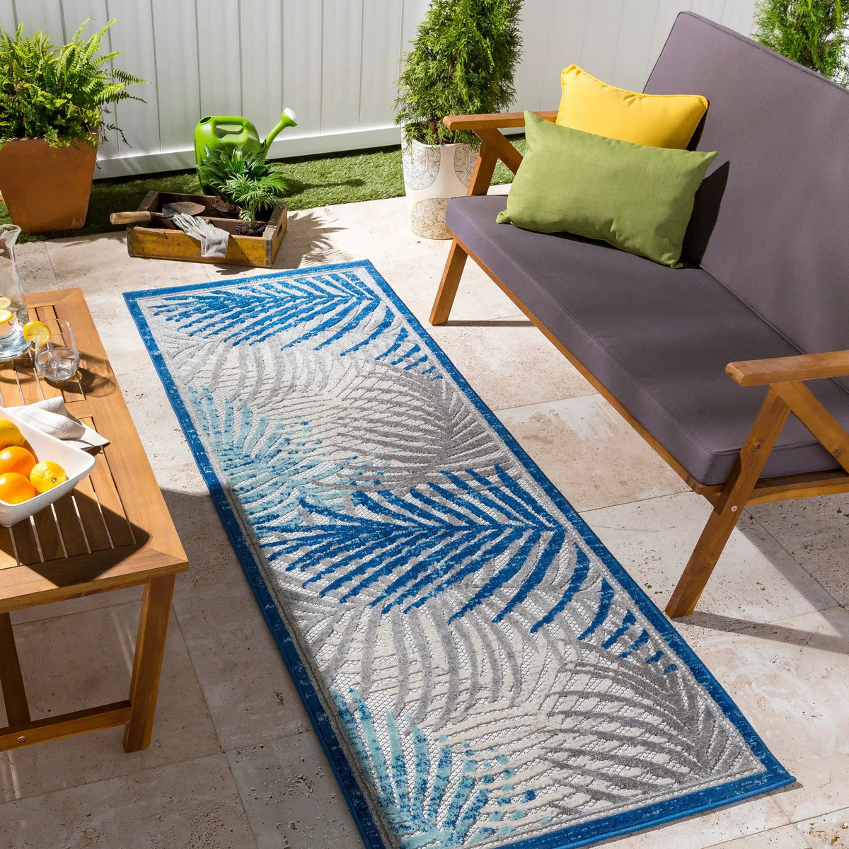 Big Sur BSR-2312 Blue Area Rug by LIVABLISS