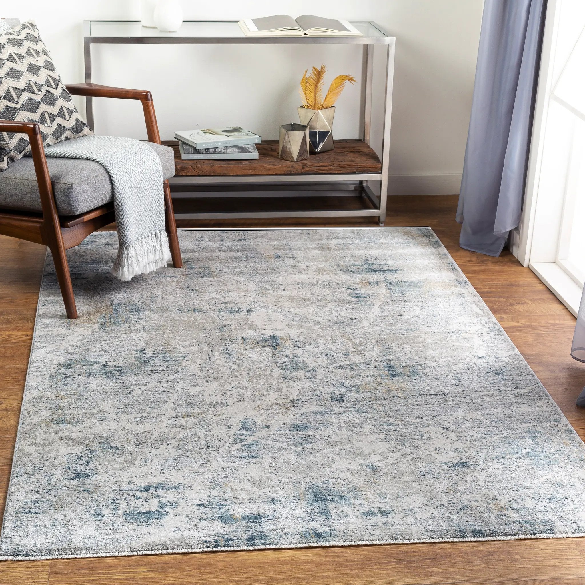 Surya Brunswick BWK-2306 Pale Blue Area Rug by LIVABLISS