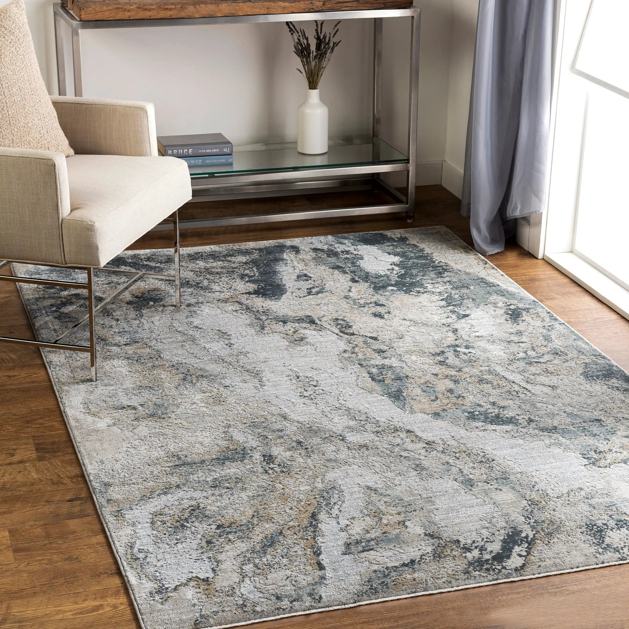 Brunswick BWK-2309 Dusty-Sage Area Rug by LIVABLISS