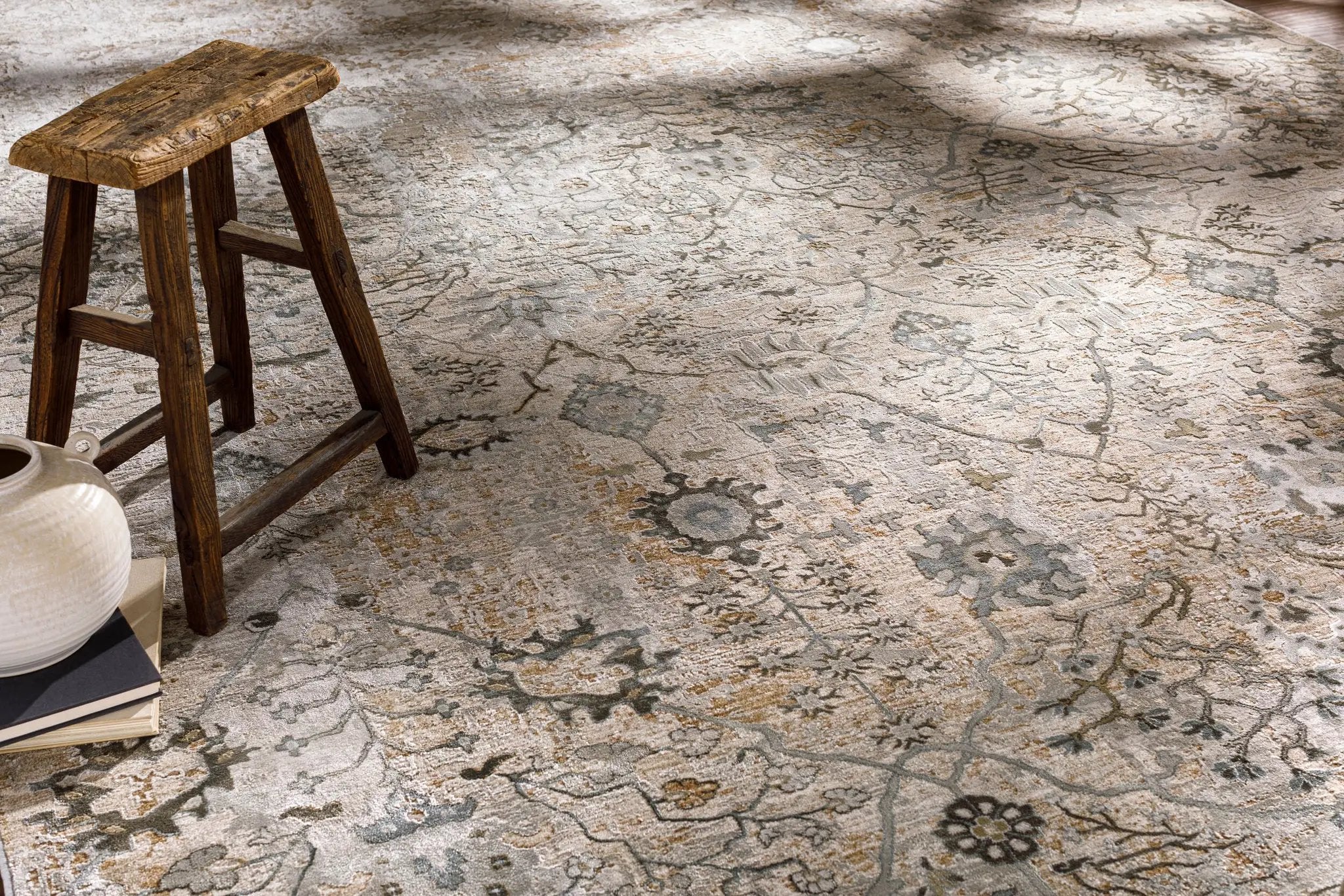 Brunswick BWK-2311 Taupe Area Rug by LIVABLISS
