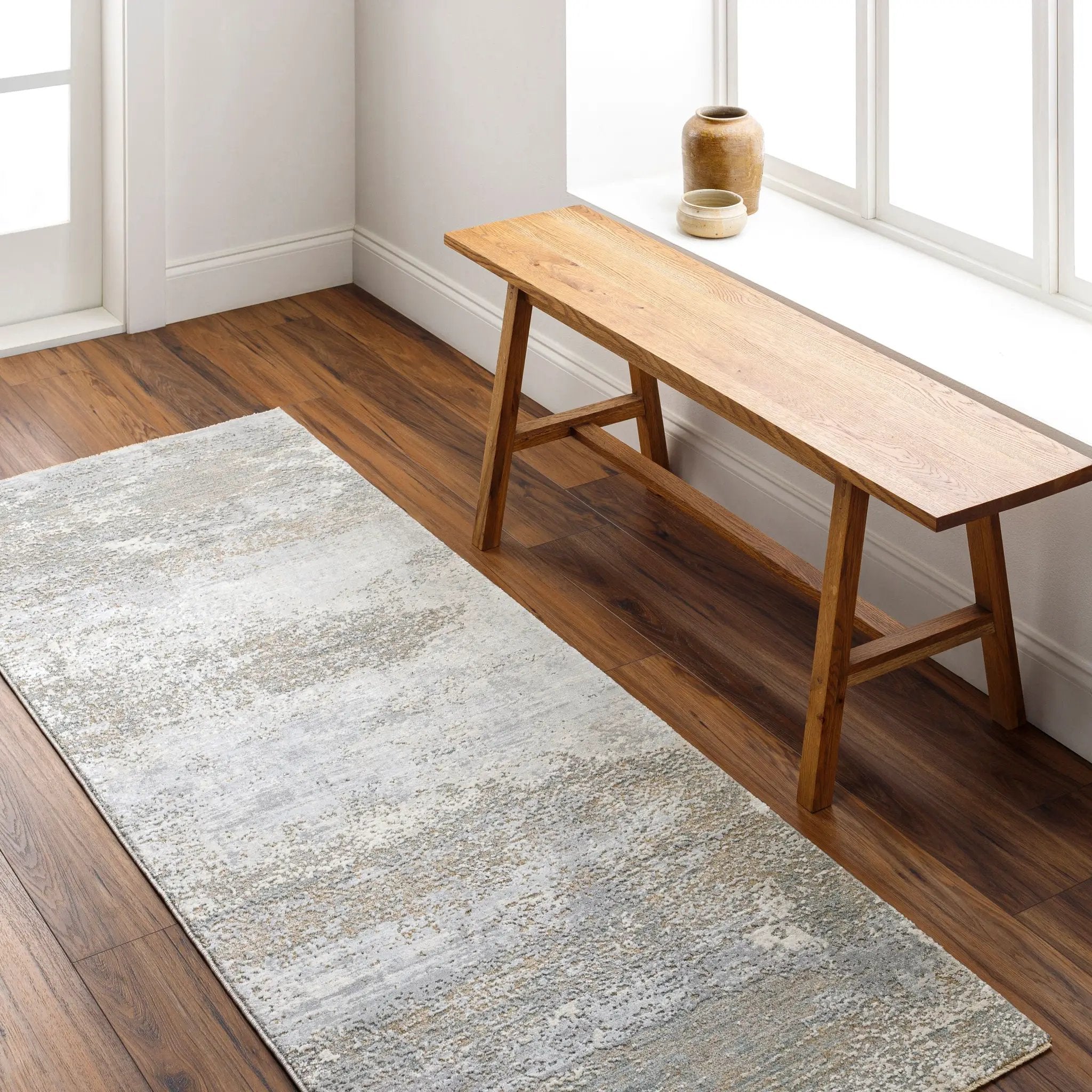 Brunswick BWK-2325 Cream Area Rug by LIVABLISS