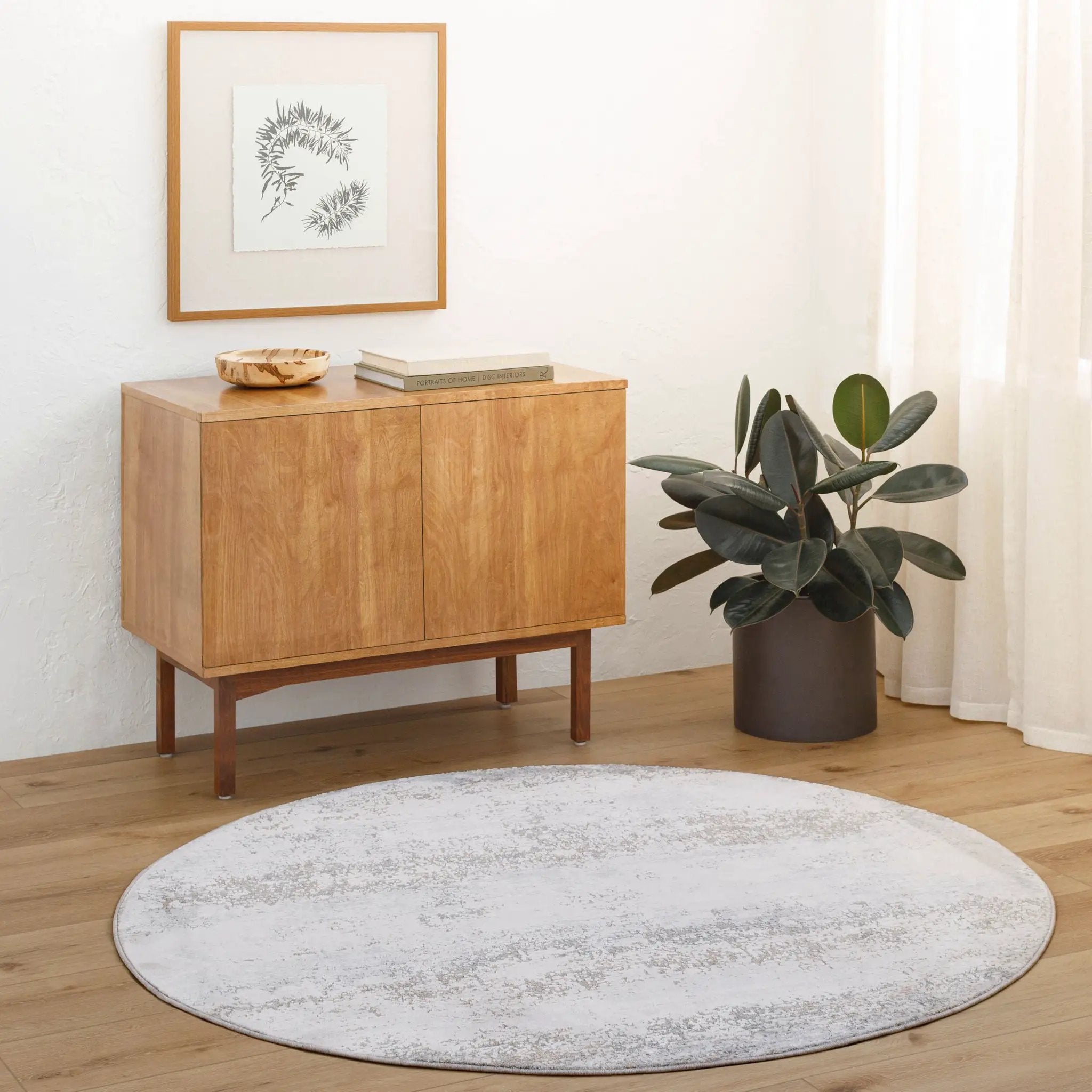 Brunswick BWK-2326 Cream Area Rug by LIVABLISS