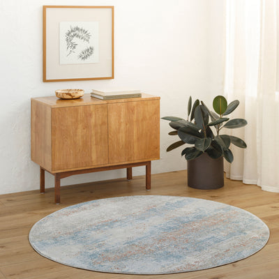 LIVABLISS Brunswick BWK-2327 Blue Area Rug