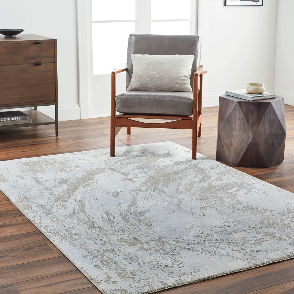 Brunswick BWK-2336 Cream Area Rug by LIVABLISS