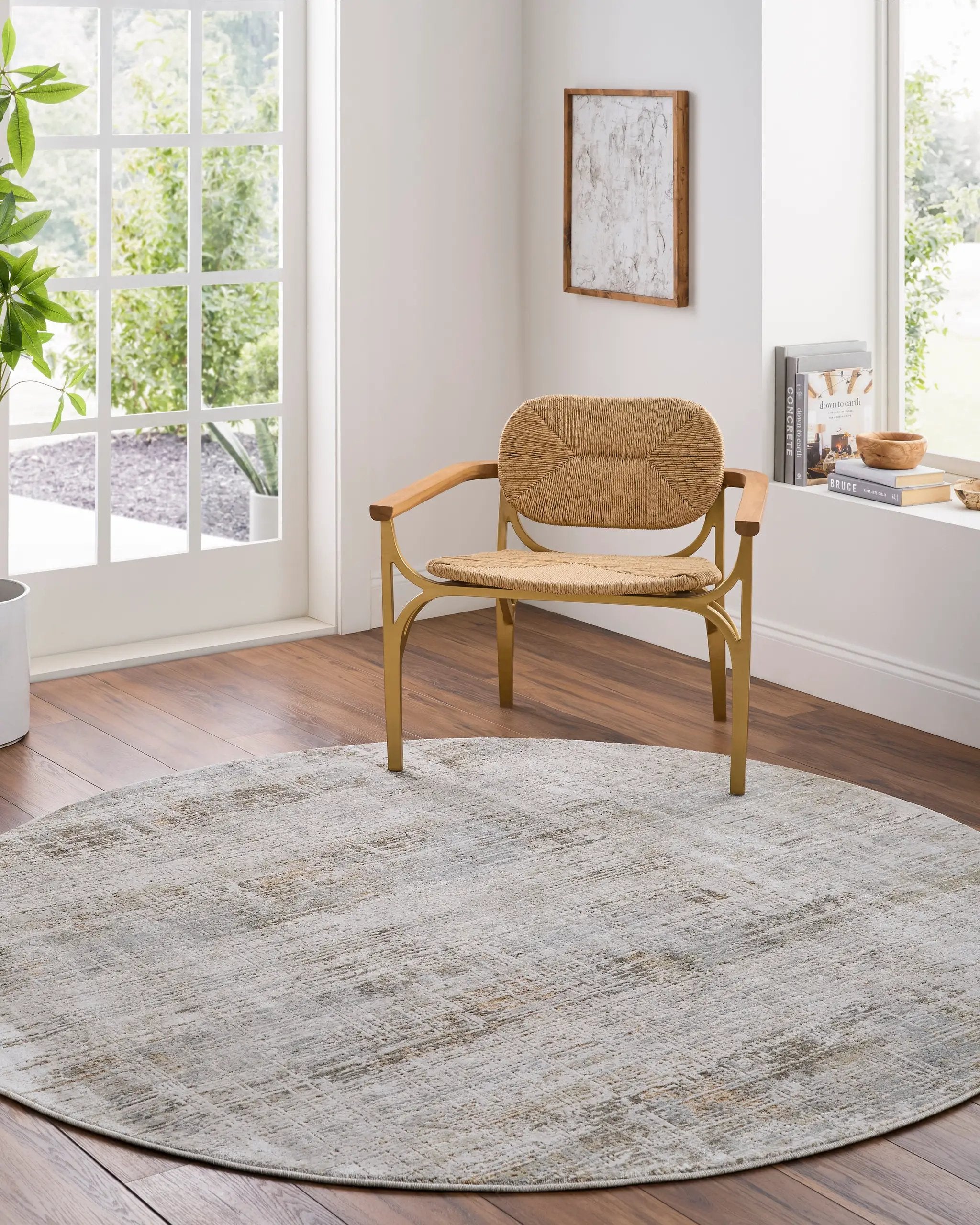 Brunswick BWK-2348 Cream Area Rug by LIVABLISS
