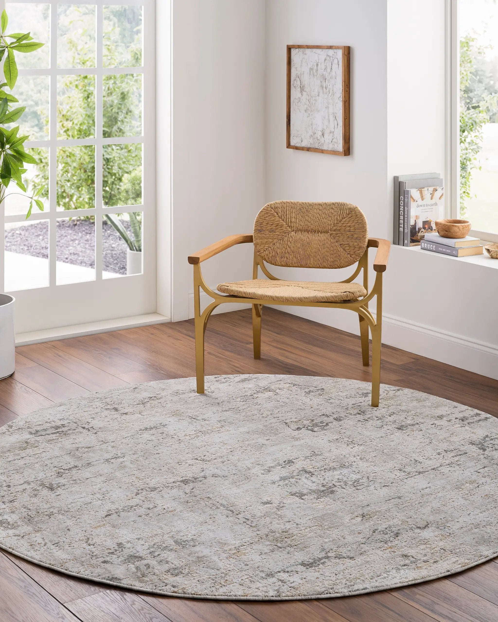 Brunswick BWK-2350 Cream Area Rug by LIVABLISS