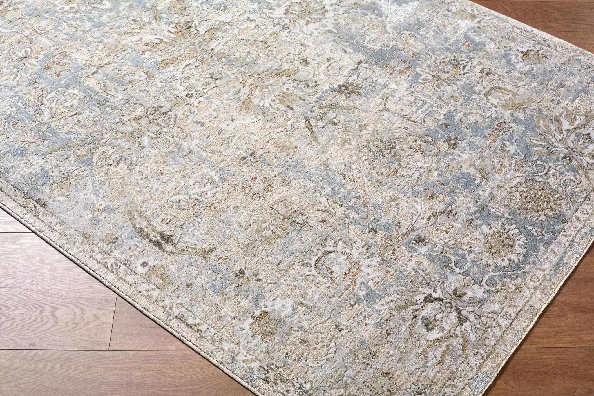 Brunswick BWK-2351 Light-Gray Area Rug by LIVABLISS