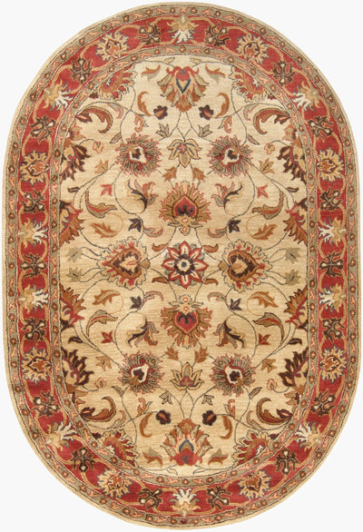 Caesar CAE-1001 Tan Area Rug by LIVABLISS