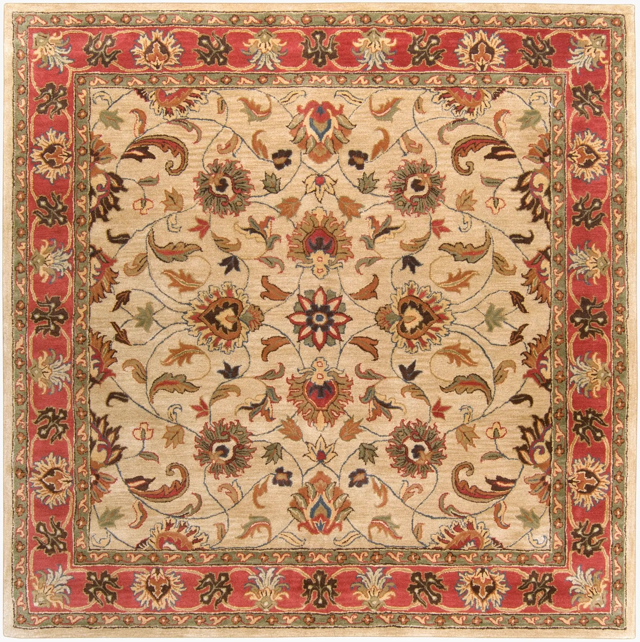 Caesar CAE-1001 Tan Area Rug by LIVABLISS