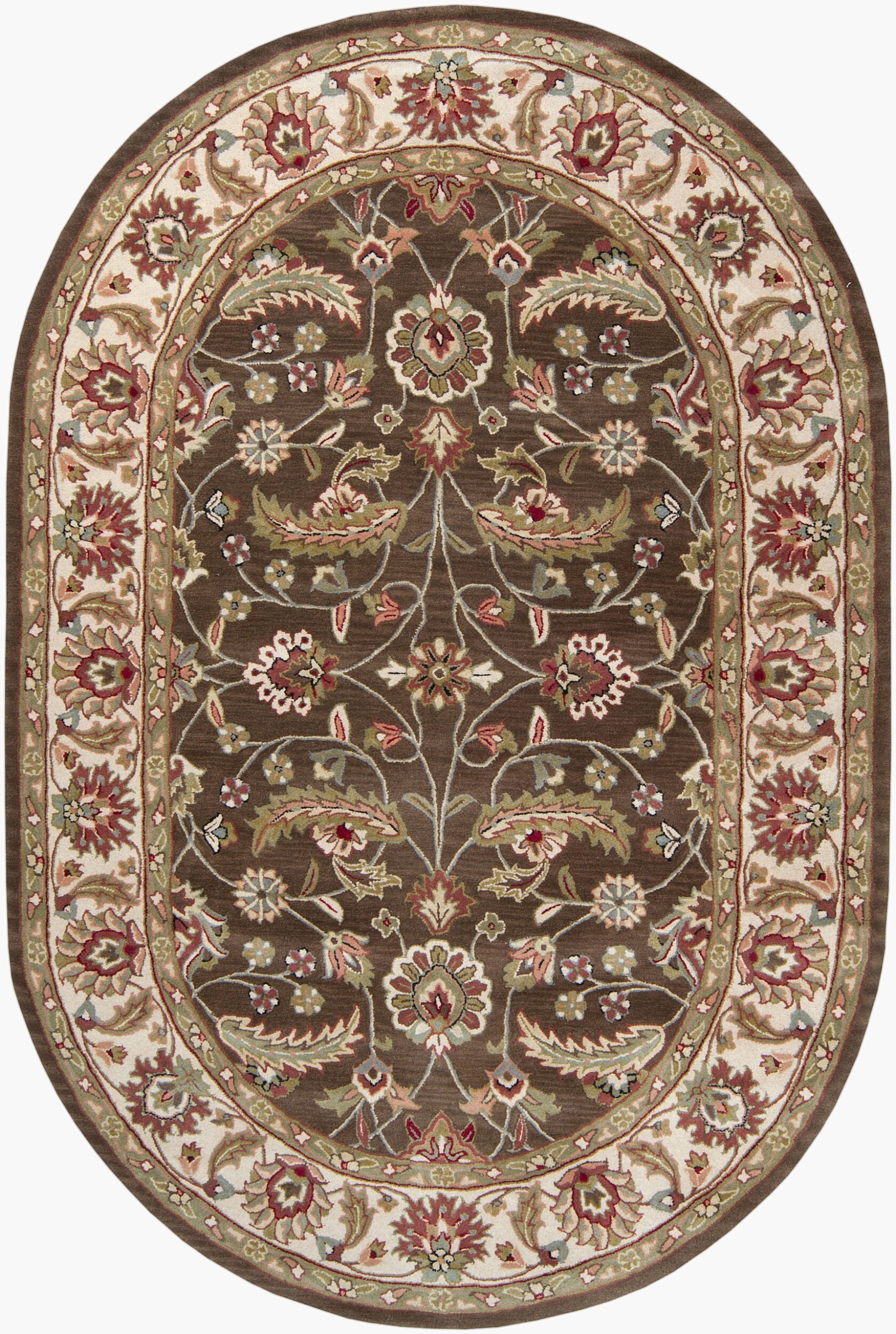 LIVABLISS Caesar CAE-1003 Dark Brown Hand Tufted Area Rug