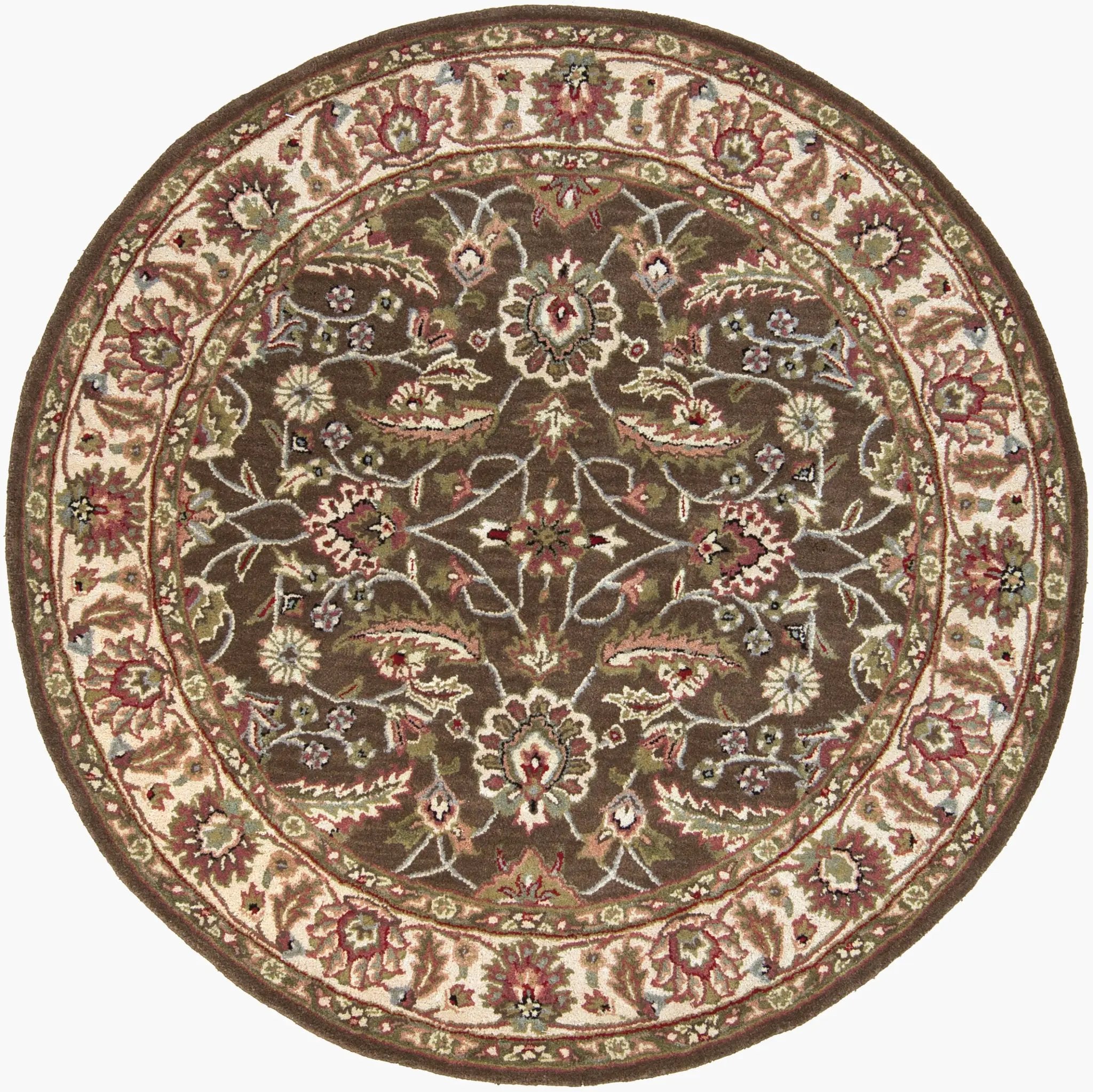 Caesar CAE-1003 Dark-Brown Area Rug by LIVABLISS