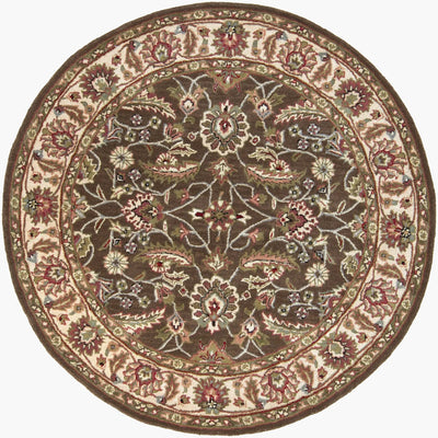 Caesar CAE-1003 Dark-Brown Area Rug by LIVABLISS