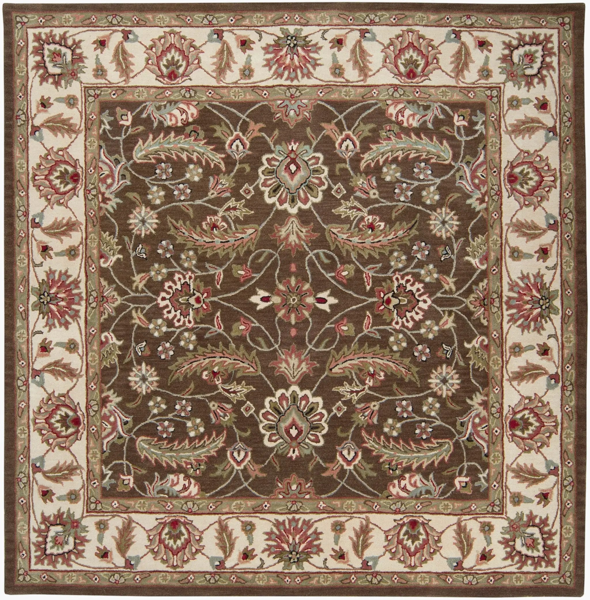 Caesar CAE-1003 Dark-Brown Area Rug by LIVABLISS
