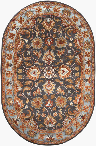 Caesar CAE-1004 Charcoal Area Rug by LIVABLISS