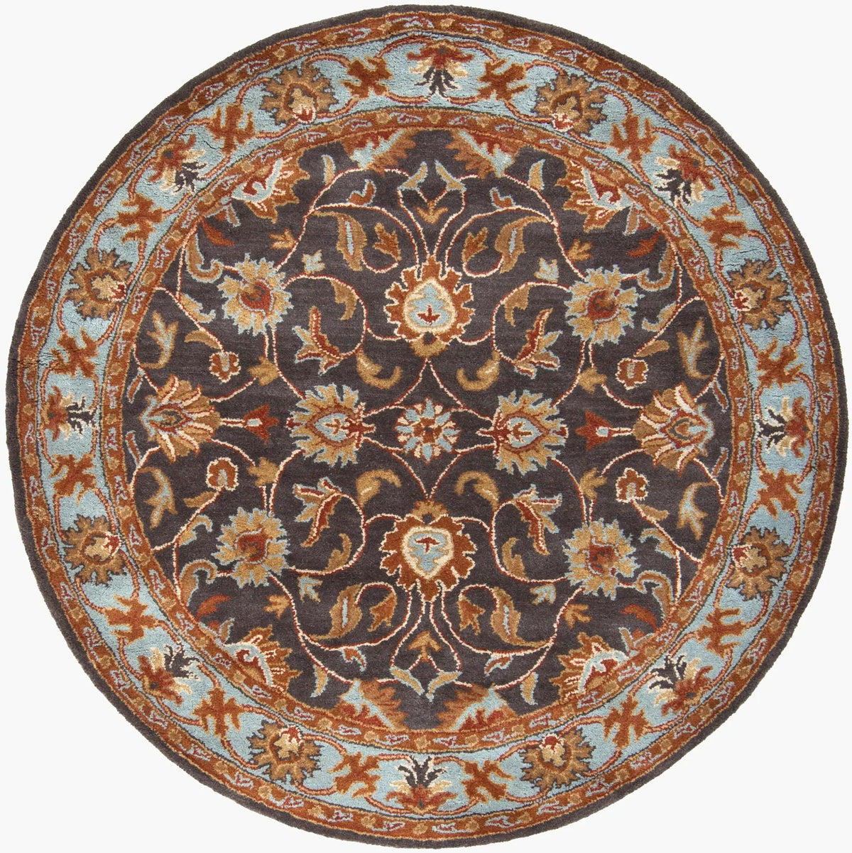 Caesar CAE-1004 Charcoal Area Rug by LIVABLISS