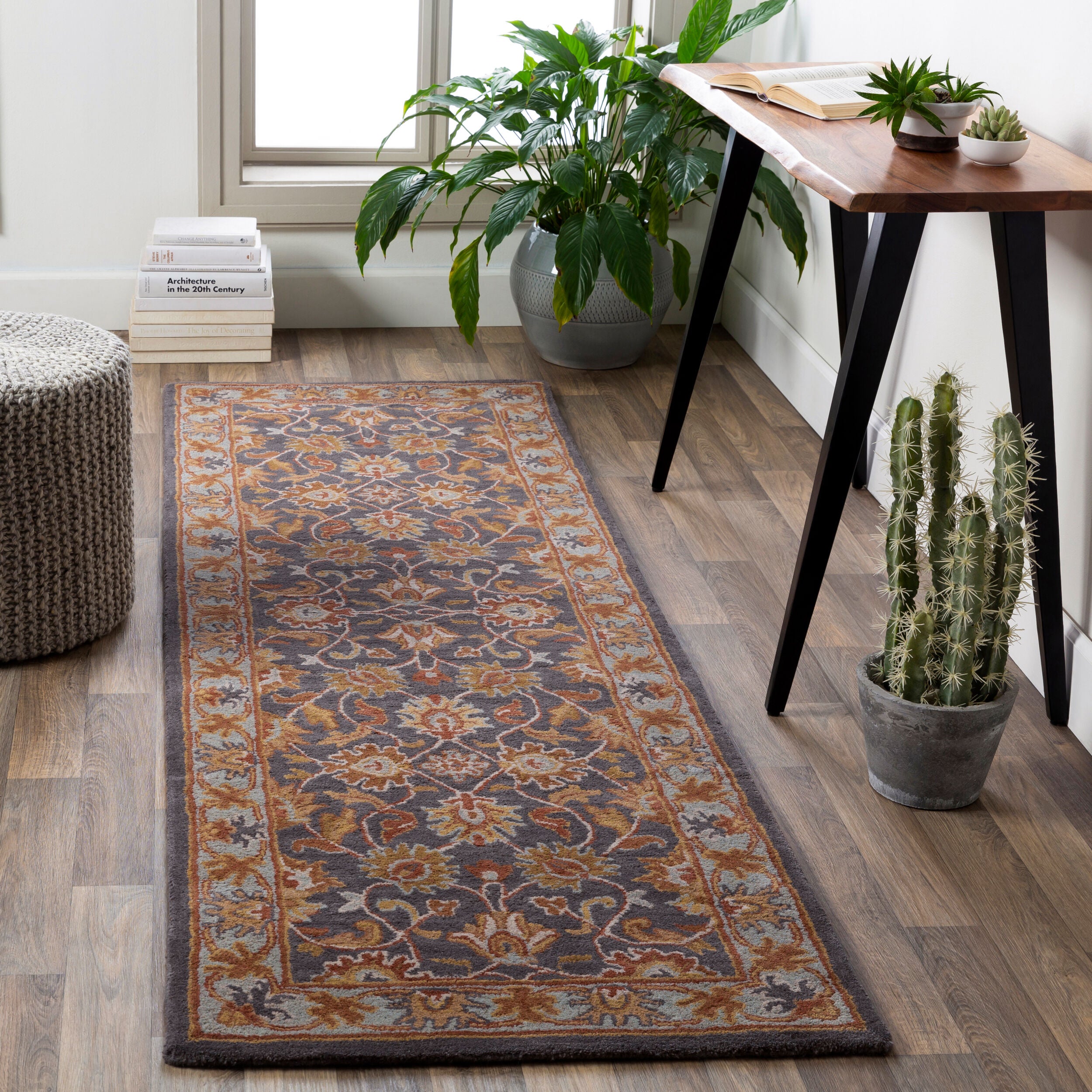 LIVABLISS Caesar CAE-1004 Charcoal Hand Tufted Area Rug